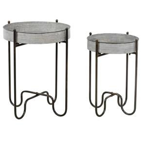 โต๊ะเหล็กชุบสังกะสีด้านข้างโต๊ะแบบทำมือสุดหรูสำหรับตกแต่งห้องนั่งเล่นดีไซน์ล่าสุด - Product Image 1