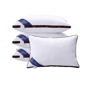 Almohada de Cama con Logotipo Personalizado Bordado a Precio de Fábrica, Núcleo de Algodón de Alta Elasticidad, Soporte Ergonómico para el Cuello, Suministro al por Mayor Listo para Enviar - Product Image 1