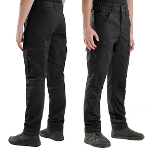 Pantalon d'uniforme de sécurité personnalisable de haute qualité pour la vente en gros, couleur unie, coupe ajustée, vêtement de travail de sécurité avec passant de ceinture réfléchissant - Product Image 1