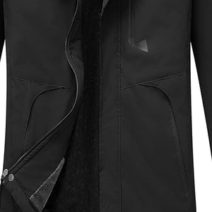 Veste de ski imperméable et isolante pour homme, manteau d'hiver chaud, doublure polaire, coupe-vent, capuche respirante, veste de montagne coupe-vent avec fermeture éclair - Product Image 4