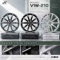Jantes forgées monobloc à dix branches, finition usinée, 18-22 pouces, 5x112 5x114.3, modèle VIW-210 pour BMW Audi Mercedes-Benz