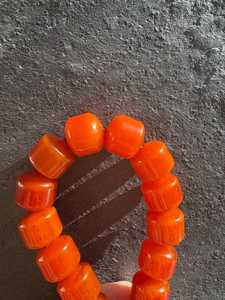 Elegant <b>Orange</b> Resin Tasbih Islamic Prayer Beads Handmade Luxury Misbaha Muslim <b>Gift</b> Spiritual Rosary - Product Image 4