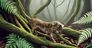 Modern Style Brass Tiger Figurine Lucky Home and Kitchen Decor Showpiece Metal Statue for Housewarming and Diwali <b>Table</b> Usage - Product Image 2