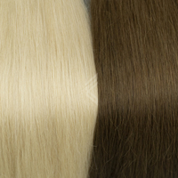 Grand stock d'extensions de cheveux à pointe plate avec kératine, cheveux de bébé bruts, trame de cheveux humains vierges, style droit et doux avec expédition rapide