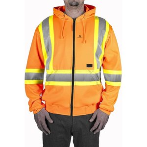 High Visibility Reflective <b>Construction</b> Safety Jacket Men's Waterproof Winter Workwear Security Windproof Jacket 2026 - Product Image 2