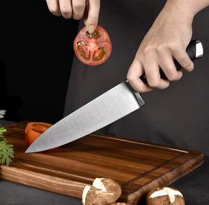 Custom Hand Forged Damascus Steel Chef Knife Customized Wooden Eco-Friendly Non-Stick Coated Dishwasher Safe Sharp Blade for - Product Image 1