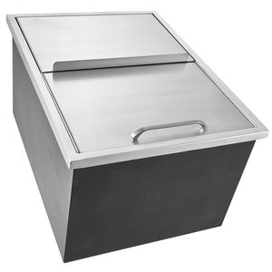 Frigorifero Commerciale in Acciaio per Cucina, 24"L x 18"W x 13"H, Contenitore Refrigerante da Esterno da 40,9 qt con Coperchio Scorrevole - Product Image 1