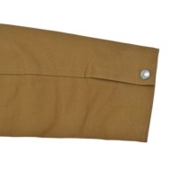 Veste de travail en toile de coton 100% lourde personnalisée pour homme, style vintage, col rabattu, boutons-pression, veste cargo utilitaire