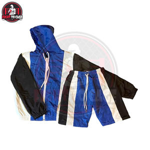 Casual Hip-Hop Modern Outdoor Hooded Streetwear Contrast Panel Custom Color-Block Breathable Water Resistant <b>Windbreaker</b> Jacket - Product Image 6