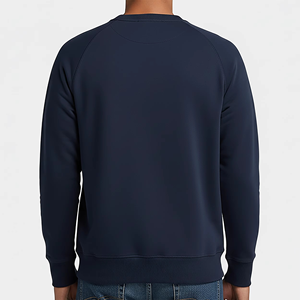 Sudadera Personalizada con Bolsillo en el Pecho, Cuello Redondo, Felpa de Algodón Premium, Sudadera Informal de Manga Larga para Hombre con Bolsillo Utilitario - Product Image 2