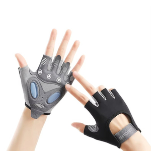 ถุงมือหนังสำหรับฝึกออกกำลังกาย ระบายอากาศได้ดี ไม่ลื่น จับกระชับ ถุงมือยกน้ำหนัก ถุงมือกีฬาสำหรับทุกเพศ อุปกรณ์ออกกำลังกาย ทนทาน - Product Image 3