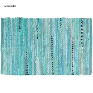 Alfombra de suelo de área lavable de fabricante indio, diseño hecho a mano personalizado, alfombra decorativa de algodón para el hogar - Product Image 6
