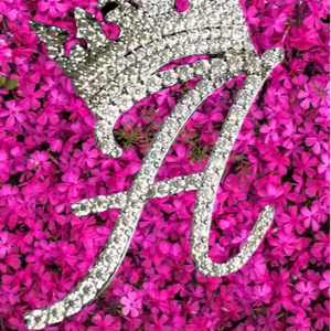 925 Sterling Silver PendantCrown Custom <b>Name</b> Moissanite Pendant Round Real Moissanite Pendant - Product Image 2