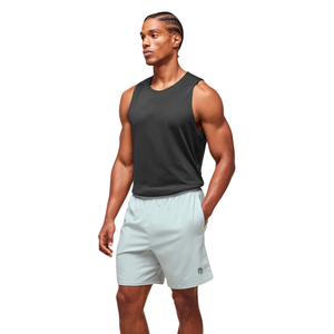 Shorts de sport athlétiques ajustés pour hommes, 7 pouces, légers, pour l'entraînement, la course et le fitness, bleu fumé - Product Image 4