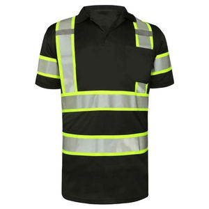 Camiseta Polo de Seguridad de Alta Visibilidad Premium, Ropa de Trabajo Reflectante Personalizada, Camiseta de Trabajo de Alta Visibilidad con Tiras Reflectantes - Product Image 2