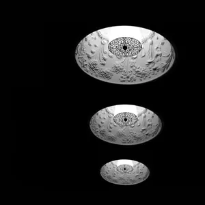 Pendentif dôme avec détails de fleurs pour Art Showroom Lampe de bar en résine Éclairage Design européen Lampes suspendues nordiques - Product Image 6