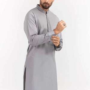 Costume homme 2 pièces personnalisé, couleur unie, décontracté, pour mariage en plein air, fête, shalwar kameez, vêtements pakistanais, ethnique, respirant, kameez salwar - Product Image 4