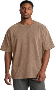 Men's Brown Cotton Crew Neck Short Sleeve Casual <b>T</b>-<b>Shirt</b> Plain Dyed Summer Wear - Product Image 2