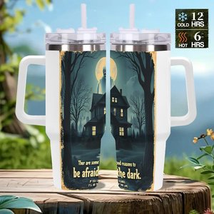 Stainless Steel Tumbler 40oz <b>Large</b> Capacity Travel Mug With Handle For Outdoor Use - Product Image 2