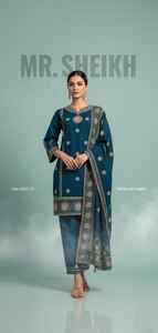 Trajes shalwar kameez listos para usar para damas, trajes de tela de algodón listos para usar de diseñador para vestir en verano, trajes de tela de algodón listos para usar bordados de talla grande. - Product Image 4