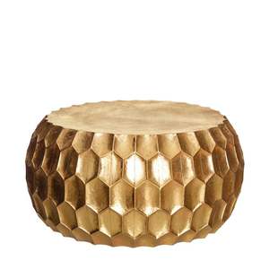 Mesa de Centro de Hierro de Diseño Moderno y Contemporáneo, Acabado con Recubrimiento en Polvo, Muebles para Sala de Estar, Superficie Resistente, Extensible - Product Image 5