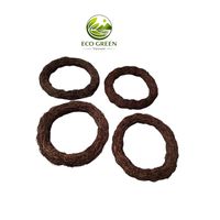 Aro de Corona de Vid Natural Ecológico para Adorno de Árbol de Navidad, Pascua y Año Nuevo, Manualidades DIY, Suministros de Decoración Rústica para Fiestas