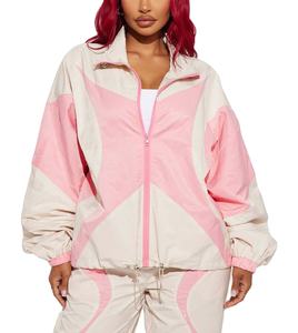 ชุดออกกำลังกายสำหรับผู้หญิงแบบเย็บปะติดปะต่อกันชุดวอร์มสำหรับวิ่งออกกำลังกายผ้ายืดน้ำหนักเบา - Product Image 6