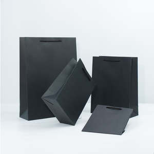 Bolsas de Compra de Papel de Lujo Negras Personalizadas al por Mayor con Logotipo - Product Image 4