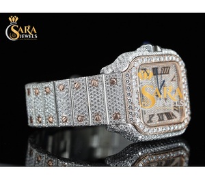 Wholesale Supply Fully Iced Out Diamond Watch Flashy Hip Hop Watch Waterproof Quartz for Men Available for Affordable Price - Product Image 1