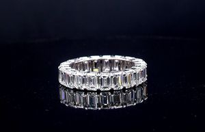 Wholesale 14k Gold Lab Grown Diamond Wedding <b>Eternity</b> <b>Ring</b> IGI Certified Emerald Cut Luxury Engagement Band Anniversary Party - Product Image 2