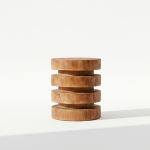 Min Natural Teakwood <b>Stool</b> Scandinavian Style Eco-Friendly Finish Durable Easy Clean for Home Decor Cafe Seating Hotel Furniture - Product Image 2