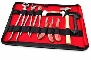 Kit d'outils vétérinaires professionnels et durables pour le soin des sabots des chevaux, outils de ferrage, entretien des sabots, soins des chaussures, animaux de grande taille, acier inoxydable - Product Image 6