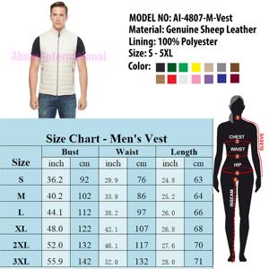 Chaleco acolchado de cuero de alta calidad para hombre con cierre de cremallera, nuevo chaleco calefactable de moda para invierno, transpirable y elegante - Product Image 6