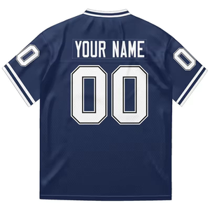 Custom American Football Jersey Men's Personalized Team Uniform Game Shirt Breathable Athletic Sportswear OEM Supplier - Product Image 1