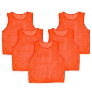 Lot de 5 Maillots d'Entraînement en Mesh Grande Taille pour Adultes – Gilets de Football, Basketball, et Sports de Plein Air - Product Image 1