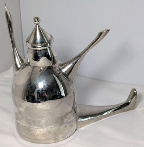 Vintage Pottery Barn Silver Plated Santa Christmas <b>Stocking</b> <b>Holder</b> feltsocks - Product Image 4