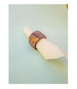 Ronds de serviette tendance en bois naturel pour la décoration de table, prix avantageux, meilleure qualité, fabriqués en Inde - Product Image 5