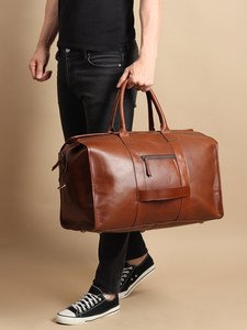 Personalized Vintage Genuine Leather Duffle <b>Bags</b> Large Travel Men's Weekender <b>Bag</b> <b>Overnight</b> Gym <b>Bag</b> Durable Use - Product Image 3