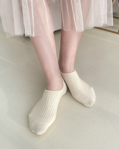 Korea Fashion Women Rib <b>No</b> <b>Show</b> Socks Made of Premium Combed Cotton - Product Image 3