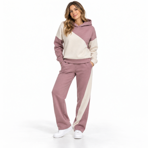 Conjunto Deportivo Personalizado para Mujer, Sudadera y Pantalones, Tejido Ligero, Transpirable, Ajuste Atlético Cómodo - Product Image 1