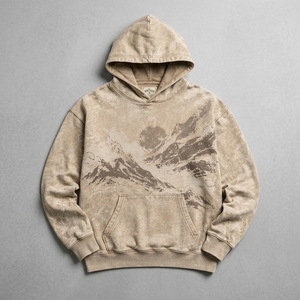 Sudaderas con capucha para hombre, a la moda, con estampado acid wash, diseños llamativos, tacto suave de felpa, corte relajado y un estilo casual moderno. - Product Image 4