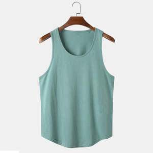 เสื้อกล้ามออกกำลังกายผู้ชายแบบขายส่ง แห้งเร็ว ระบายอากาศดี พร้อมโลโก้สั่งทำ สำหรับวิ่งและฟิตเนส - Product Image 1