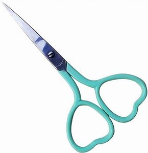 Ciseaux miniatures en acier inoxydable en forme de cœur pour enfants - Ciseaux d'artisanat mignons et sûrs pour la découpe de papier et les travaux manuels - Product Image 1