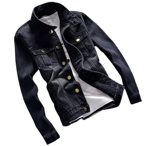 Chaqueta vaquera OEM para hombre, abrigo informal de otoño para mujer, chaqueta vaquera con botones, chaqueta vaquera oversize para hombre - Product Image 2