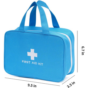 Botiquín de primeros auxilios de cuero, bolsa médica para almacenamiento de medicamentos de emergencia y organizador compacto de primeros auxilios a bajo precio en venta. - Product Image 4