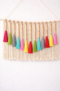Artistic Colorful Macrame Wall Hanging For Bedside Wall Bold Look Bedroom <b>Decor</b> Living Room And Trendy Interior Styling - Product Image 2