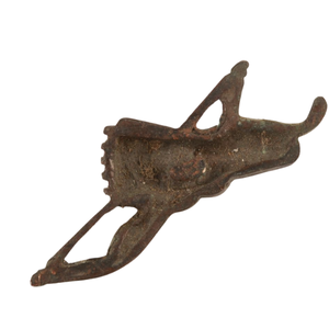 Adornos de espada de cobre Menuki del período Edo de Japón, diseño de arco y flecha, sin marca - Product Image 5