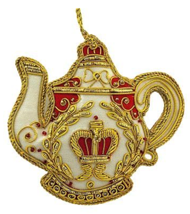 Ornement suspendu festif brodé à la main de luxe de qualité supérieure, boule décorative personnalisée, étoile, décoration d'arbre, décoration de la maison - Product Image 5