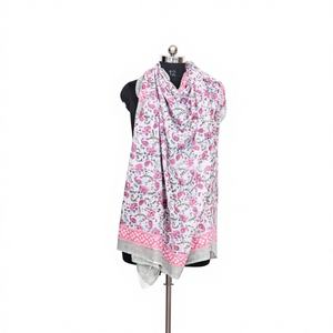 Wholesale 100% Cotton Digital Print Floral Solid Color Beach Sarong Pareo Bikini Cover <b>Wrap</b> Scarf Soft Handmade Eco-Friendly - Product Image 1