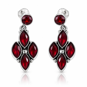 Boucles d'oreilles pendantes en argent oxydé avec zircon et perle d'imitation, serties en clos, pour femmes, fournisseur en gros, garantie commerciale - Product Image 1
